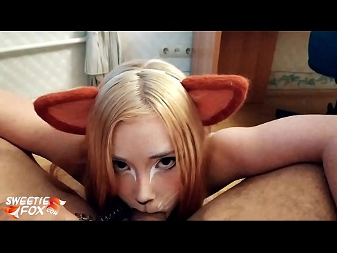 ❤️ Kitsune schluckt Schwanz und Sperma in ihrem Mund Homemade porn bei uns ❌️❤